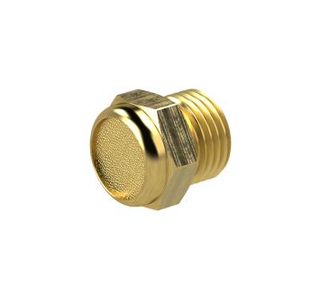 Sintered bronze silencer, flat, G 1 o., AF 36