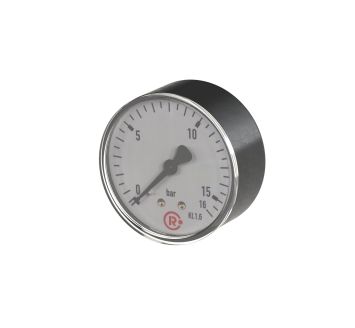 Standard pressure gauge, rear centric, G 1/8, -1 / 0 bar, Ø 40