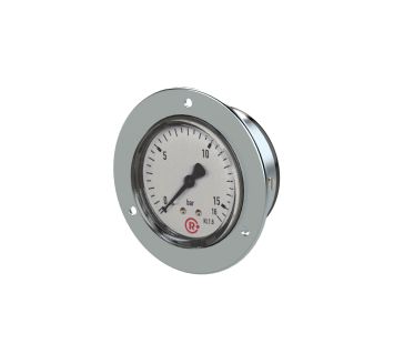 Standard pressure gauge, front ring, G 1/8, -1 / 0 bar, Ø 40