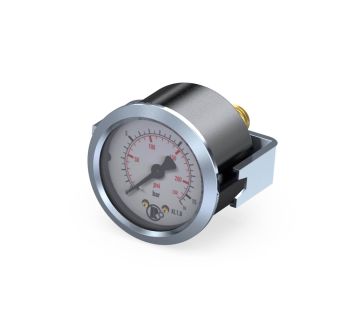 Standard pressure gauge, triangle front ring, G 1/8, -1 / 0 bar
