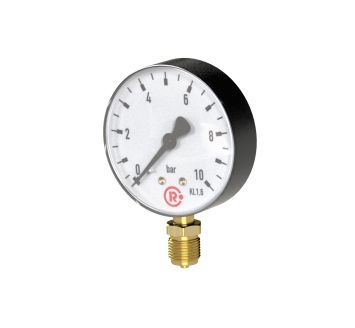 Standard pressure gauge, radial bottom, G 1/2, -1 / 0 bar, Ø 80