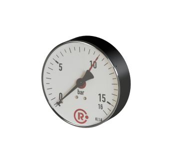Standard pressure gauge, rear centric, G 1/4, -1 / 0 bar, Ø 80