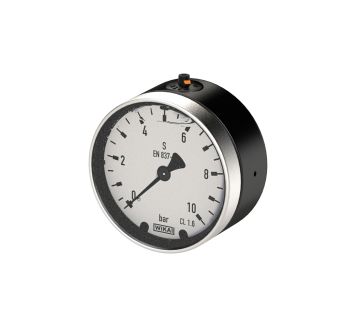 Glycerine pressure gauge, rear centric, G 1/4, -1 / 0 bar, Ø 63
