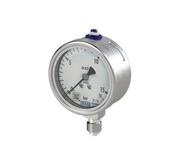 Pressure gauge, CrNi steel, radial bottom, G 1/2, 0-4 bar, Ø 100