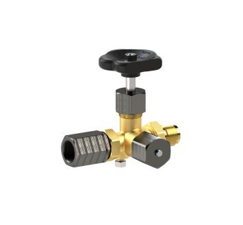Blocking valve pressure gauge, taps-tension sleeve, brass, G 1/2