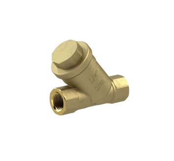Dirt strainer, bright brass, G 1/4, DN 8, mesh width 0.5 mm