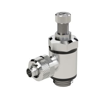 Throttle valve, both directions throttling (B) quick connector,M5
