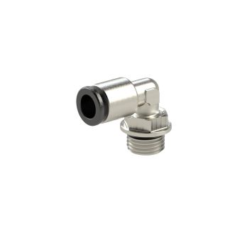 Push-in L-fitting »click-clock«, rotating, M5 o.