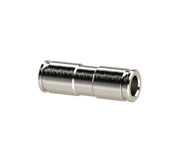 Straight push-in connector »metallica«, for hose exterior Ø3