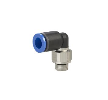 Push-in L-fitting »Blue Series«, rotating, G 1/4 o.