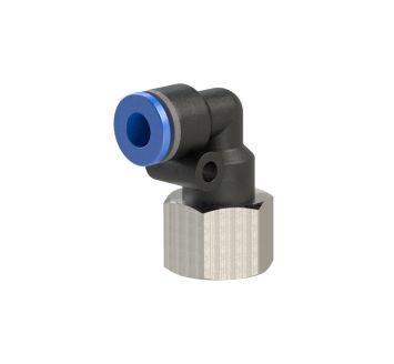 Push-in L-fitting »Blue Series«, rotating, M5 i.