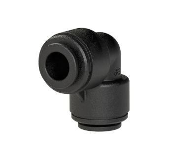 Angle connector POM, for hose exterior Ø 4 mm
