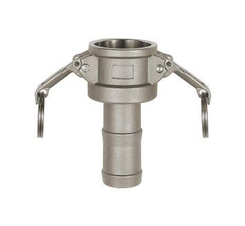 Kamlok quick-connect socket, C type, 1.4401, Hose I.D. 19