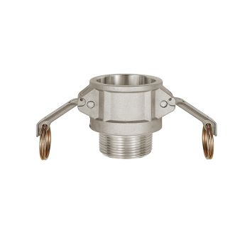 Kamlok quick-connect socket with ET, B type, Aluminium, R 3/4