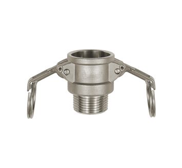 Kamlok quick-connect socket with ET, B type, 1.4401, R 3/4