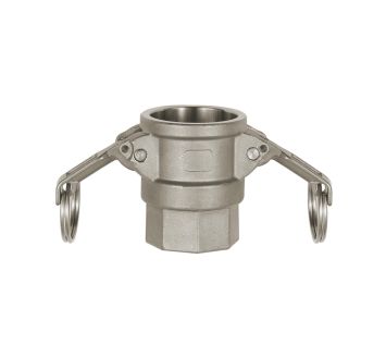 Kamlok quick-connect socket with IT, D type, 1.4401, G 3/4