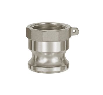 Kamlok quick-connect plug, Interior thread, A type, Alu, G 3/4