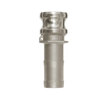 Kamlok quick-connect plug, Hose sleeve, E type, 1.4401, I.D. 19