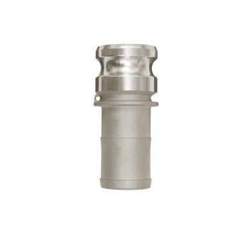 Kamlok quick-connect plug, Hose sleeve, E type, Alu, I.D. 19
