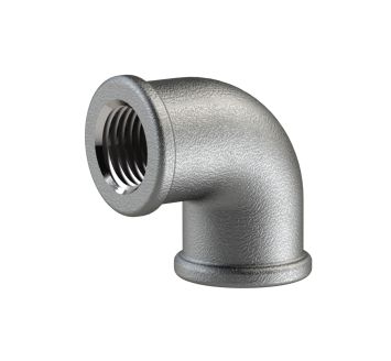 Bracket 90, 90°, IT/IT, Rp 1/4, black malleable cast iron