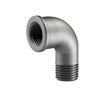 Bracket 92, 90°, IT/ET, Rp/R 1/4, black malleable cast iron