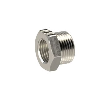 Reducing nipple »value line«, G 1/8 o., M5 i., AF 14