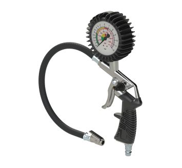 Stand. manual tyre gauge, quick connector, Uncalibrated, 0-12 bar