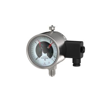 Contact pressure gauge, G 1/2 radial bottom, 0 - 2.5 bar, Ø 100