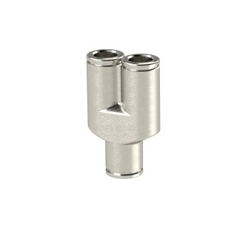 Y-connectors »metallica«, hose exterior Ø 4, Nickel-plated brass