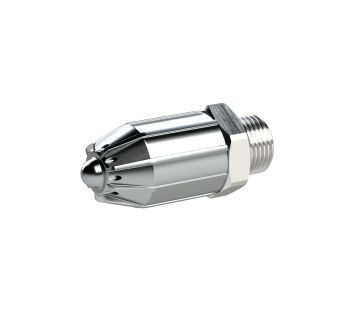 Low noise round nozzle, M12x1.25, nozzles-exterior Ø 17 mm