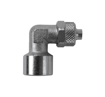 Angled screw-on fitting »value line«, G 1/8, for hose 6/4 mm