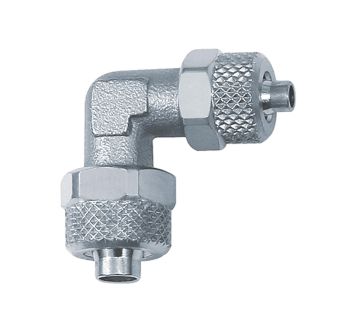 Angle connector, reducing, for hose 8/6 - 6/4 mm, AF 10