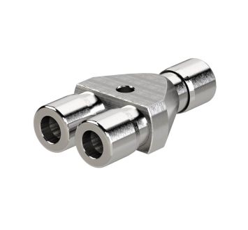 Push-in connector Y type »NonPlusUltra«, Ø 4 mm, PU 10