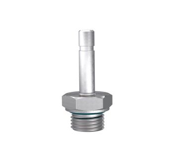 Thread plug nipple, M5 o. , Plug connenction Ø 4 mm