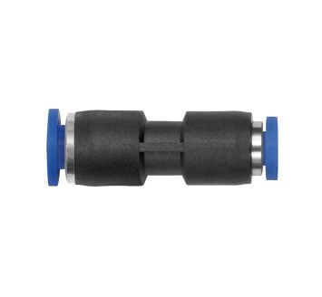 Straight push-in connector »Blue Series« mini, red., hose Ø 4/3