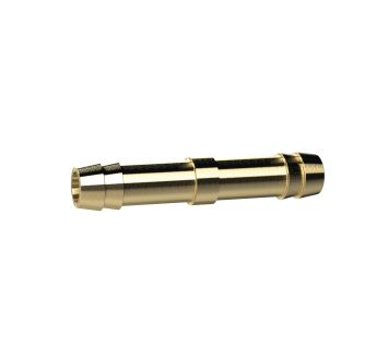 Double hose connector, for hose I.D. 4 mm, Brass