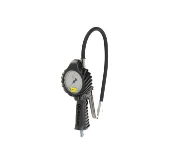 Stand. manual tyre gauge, QUIK-LOK connector, Ø80, cali., 0-12bar
