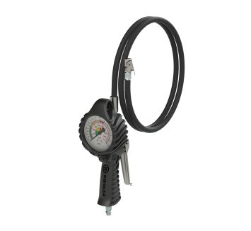 Stand. manual tyre gauge, quick connector, Ø80, Uncalib., 0-12bar