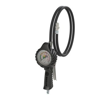 Stand. manual tyre gauge, QUIK-LOK conne., Ø80, Uncali., 0-12bar