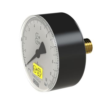 Pressure gauge Ø 80 mm, calibrated, G 1/4, connection rear
