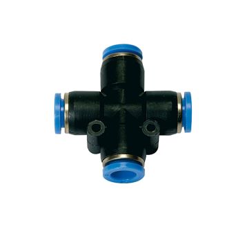 Push-in X-connector »Blue Series«, for hose exterior Ø 4 mm