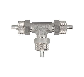 T-connection, for hose 6/4 mm, Stainless steel 1.4571