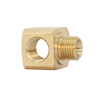 T screw on distributor, M5, AF 10, Brass