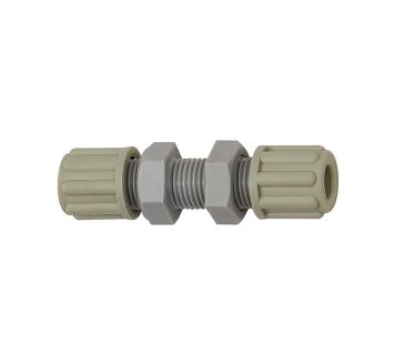 Straight bulkhead connector, M10x1, for hose 4/6 mm, AF 14, PA