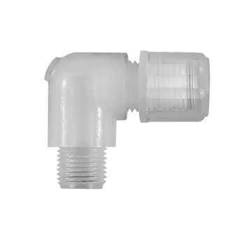 Angled screw-in fitting G 1/8 o., for hose 4/6 mm, PFA