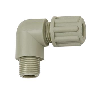 Angled screw-in fitting, G 1/8 o., for hose 4/6 mm, PP