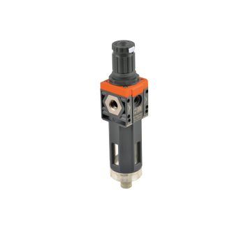 Filter regulator »SYNTESI«, size1, w/o bush., 5µm, 0…2bar, RMSA