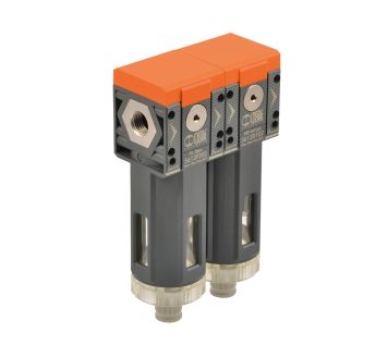 Filter + depurator »SYNTESI«, size 1, G 1/8, 5 µm + 0.01 µm, RMSA