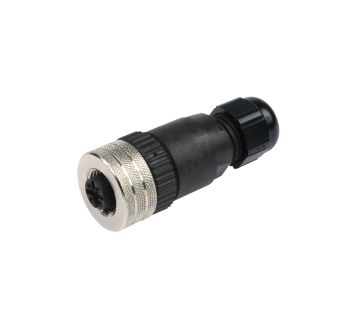 Straight socket M12 x 1 mm, 5-pin