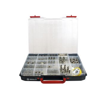 Assortment box nickel-plated brass